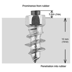 IGRIP STANDARD STUDS 15MM 100PK