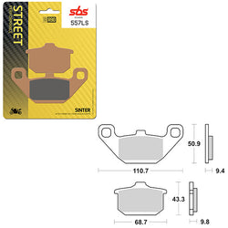 SBS PERFORMANCE LS SINTER REAR BRAKE PAD (6260557108)