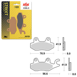 SBS PERFORMANCE LS SINTER REAR BRAKE PAD (6260638108)