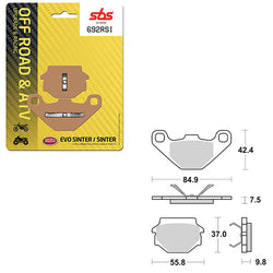 SBS ATV/UTV EVO SINTER BRAKE PAD (6280692108)