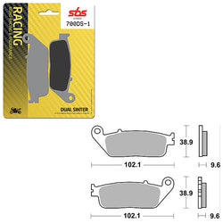 SBS DS-1 DUAL SINTER DYNAMIC RACING CONCEPT FRONT BRAKE PAD (6370700108)