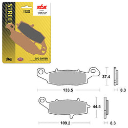 SBS SP EVO SINTER FRONT BRAKE PAD (6390705108)