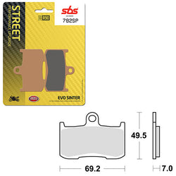 SBS SP EVO SINTER FRONT BRAKE PAD (6390782108)