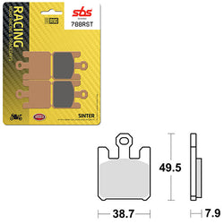 SBS ROAD RACING & TRACKDAYS SINTER FRONT BRAKE PAD (6470788108)