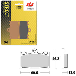 SBS PERFORMANCE LS SINTER REAR BRAKE PAD (6260789108)