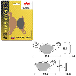 SBS ATV/UTV EVO SINTER BRAKE PAD (6280820108)