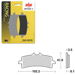 SBS DS-1 DUAL SINTER DYNAMIC RACING CONCEPT FRONT BRAKE PAD (6370841108)