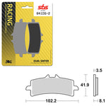 SBS DS-2 DUAL SINTER DYNAMIC RACING CONCEPT REAR BRAKE PAD (6410841108)