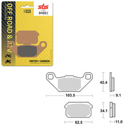 SBS ATV/UTV SINTER BRAKE PAD (6240848108)