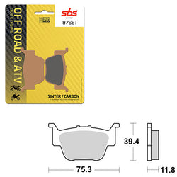 SBS ATV/UTV SINTER BRAKE PAD (6240976108)